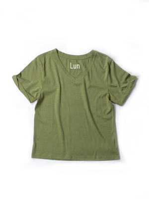 7daysロゴVネックTシャツ