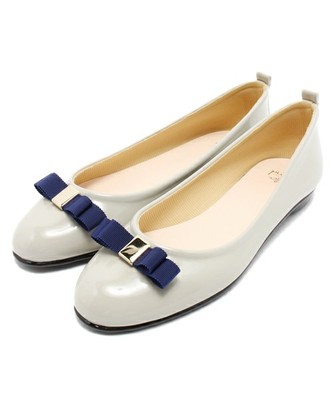 リボンレインシューズ