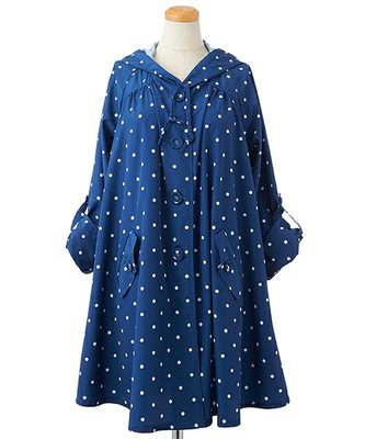 Supreme.La.La. ドットフレアーレインコート