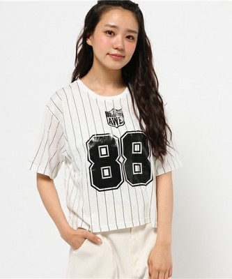 ストライプナンバーショートTシャツ