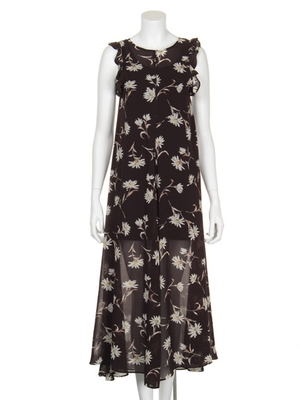 シフォンロングワンピース