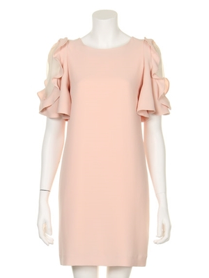 フレアスリーブコクーンワンピース