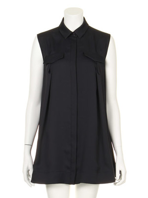 Aラインシャツワンピース