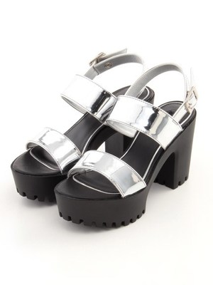 厚底ラバーソールスポーツサンダル