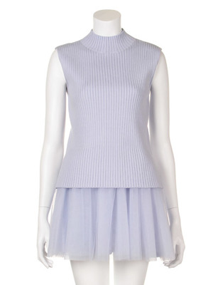 チュールコンビワンピース