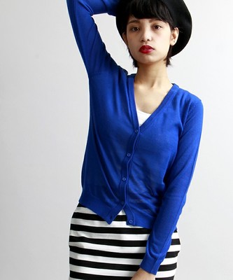 WEGO/カラーカーディガン