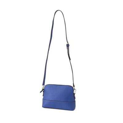 合皮切り替えミニショルダー（ブルー）