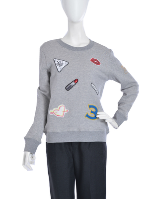 ワッペンスウェットプルオーバー