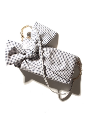 snidel リボンクラッチバッグ