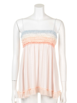 gelato pique グラデーションチュールキャミソール