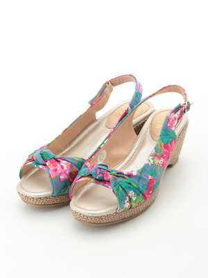 【Bridget Birkin】結び目リボンバックストラップサンダル