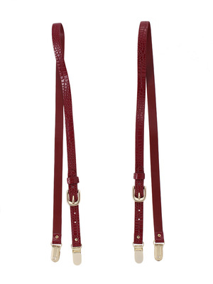 型押しサスペンダー