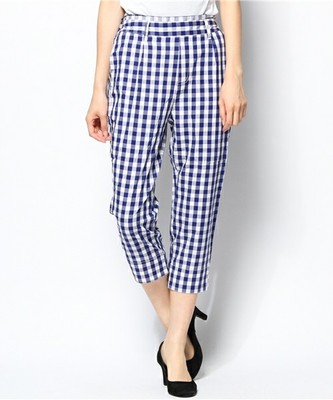 60ブロードギンガムクロップドパンツ