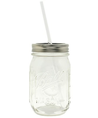 【Mason jar(メイソンジャー)】ストロー付きタンブラー