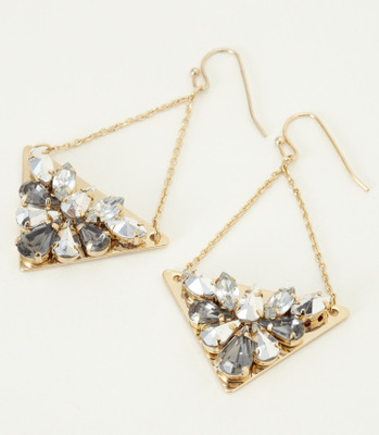 トライアングルビジューピアス