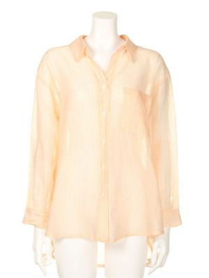 シースルーオーバーシャツ