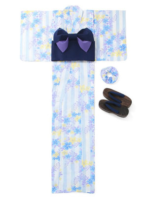 小花ストライプ柄