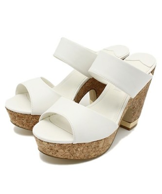 REZOY コルクワンヒールワイドストラップミュールサンダル