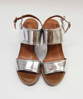 ステッチベルトヒールサンダル