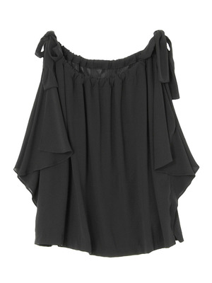 LAGUNAMOON（ラグナムーン） ショルダーラッフルリボントップス