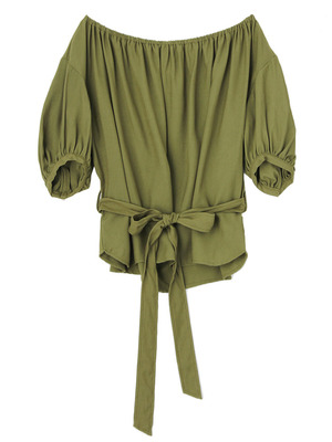 ボリュームスリーブオフショルブラウス/LAGUNAMOON