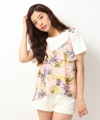 トロピカルプリントキャミ