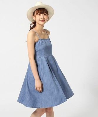 デニムベアトップワンピース