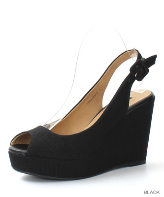 RANDA（ランダ） ワンカラーウェッジサンダル/PS4149/Y1