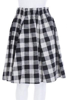 【merry jenny】ギンガムフレアミディスカート