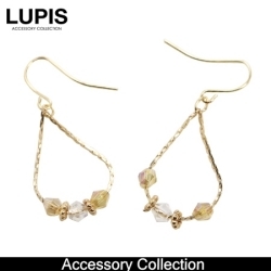 ドロップフックフープピアス