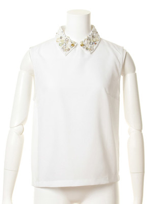 snidel（スナイデル） ビジューノースリーブブラウス