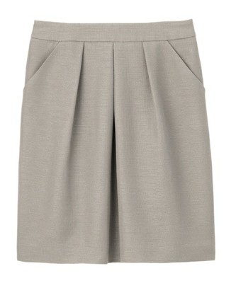 ブッチャー素材コクーンスカート