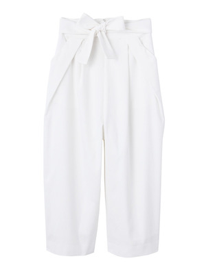 ウエストリボンガウチョパンツ