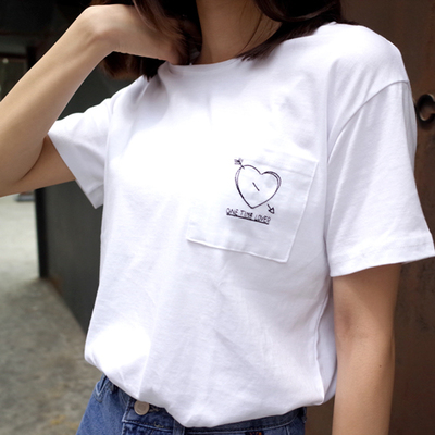 ポケット♥ロゴTシャツ