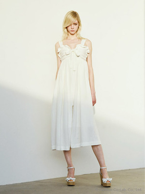 リボンガウチョオールインワン