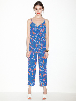 【FEMININE】フラミンゴフラワーオールインワン