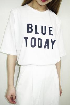 "BLUE　TODAY"Tシャツ