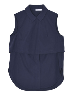 レイヤードシャツブラウス