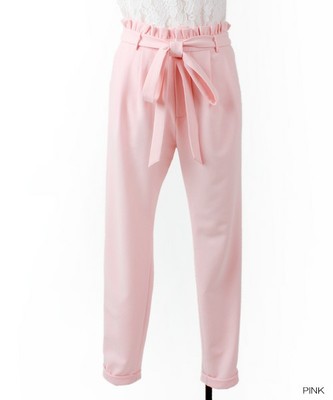 ウエストフリルタックパンツ