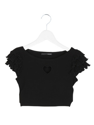 one spo (ワンスポ) ハートくり抜きショートTOPS