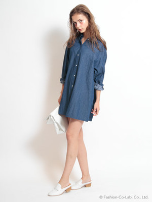 snidel (スナイデル)  オーバーシャツワンピ－ス