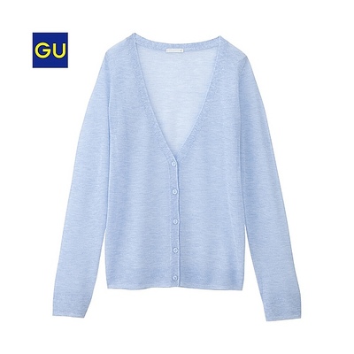 (GU)シースルーカーディガン(長袖)