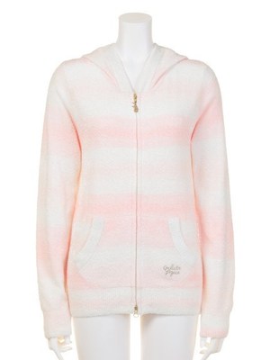 グラデーションボーダーパーカ