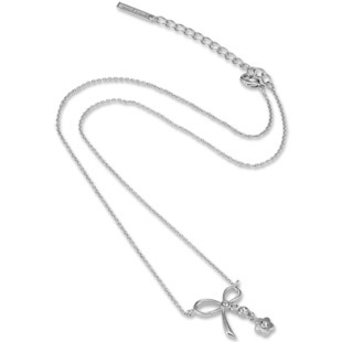 リボンモチーフ  ネックレス（シルバー）