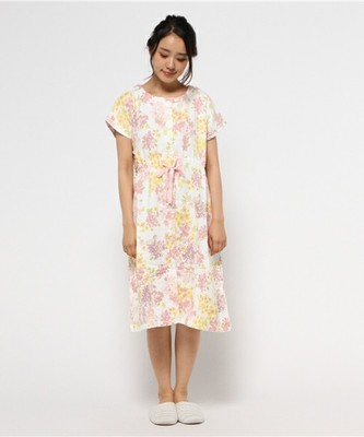 LAURA ASHLEY ガーゼパイルドレス アメリ/ピンク