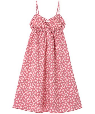 Room of A/デニム調×フルーツプリント　カップ付き　ワンピース