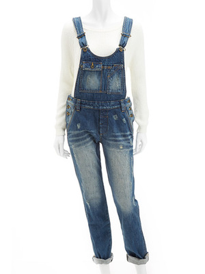 デニムオールインワン