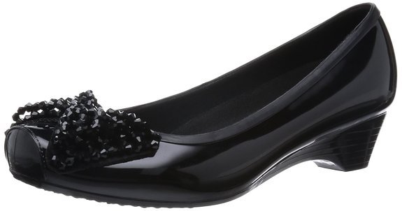 ビーズリボンデザインパンプス