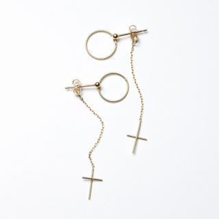 Cross & ring pierced