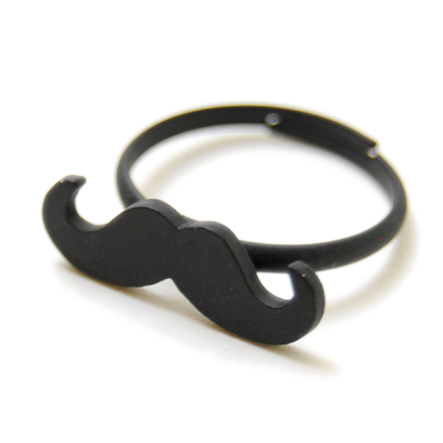 LARGE HIGE RING mat black（ラージ ヒゲ リング マットブラック）